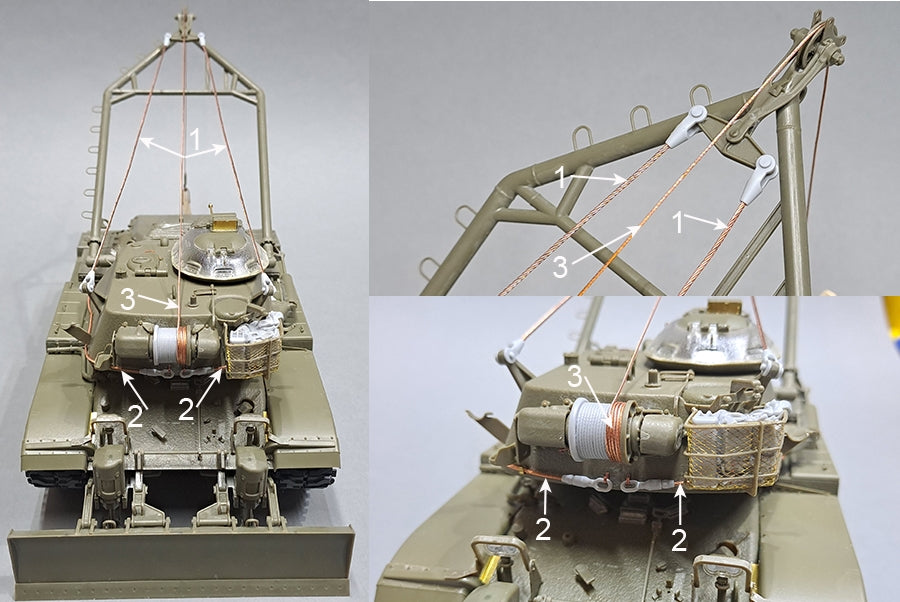 Eureka XXL ER-3572 Zestaw waloryzacyjny do M728 Combat Engineer Vehicle dopasowany do AFV Club 35254 / Upgrade kit for the M728 Combat Engineer Vehicle fit to AFV Club 35254 1/35 – Bild 7