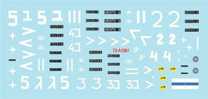 Star Decals 72-A1061 Israeli AFVs # 6 1960 and Six-Day War markings. M51 Super Sherman + M1 Super Sherman /72 – immagine 3