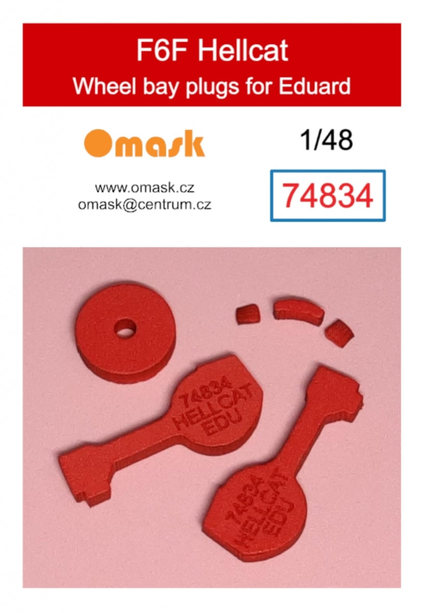 Omask 74834 F6F Hellcat wheel bay plugs (for Eduard) 1/48