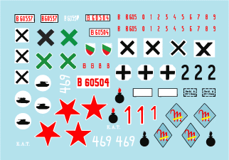 Star Decals 35-C1040 Axis/Eastern European StuG III (2) 1/35 – Bild 3
