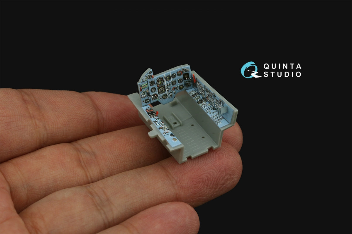 Quinta Studio QD+48480 Su-17M4/Su-22M4 3D-Printed &amp;amp; coloured Interior on decal paper (Hobby Boss) (with 3D-printed resin parts) 1/48 – zdjęcie 7