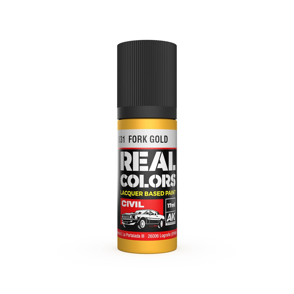 AK Interactive RC831 Fork Gold 17 ml – Bild 2