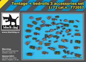 Black Dog T72057 Tentage plus bedrols 3 accessories set 1/72 – imagen 3