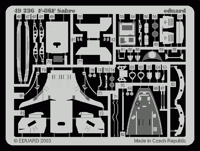 Eduard 49236 F-86F 1/48 Hasegawa – immagine 2