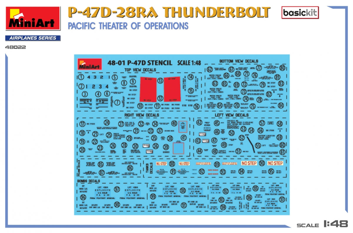 MiniArt 48022 P-47D-28RA THUNDERBOLT. PACIFIC THEATER OF OPERATIONS. BASIC KIT 1/48 – Bild 7