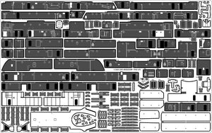 Pontos 37026FB USS BB-63 Missouri 1945 Advanced Detail Up Set (Deck Blue 20B stained wooden deck) 1/350 – immagine 15