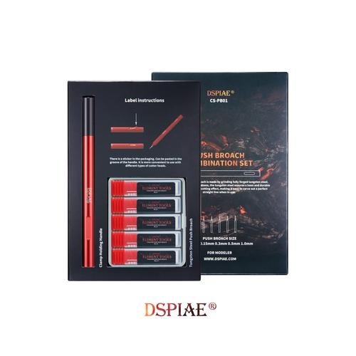 DSPIAE CS-PB01 PUSH BROACH COMBINATION SET / Engraving Set – image 6