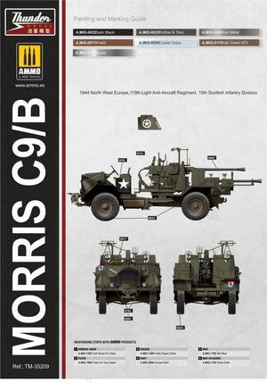 Thunder Model 35209 Morris Bofors C9/B Late The Iconic British WWII Gun Truck 1/35 – immagine 13