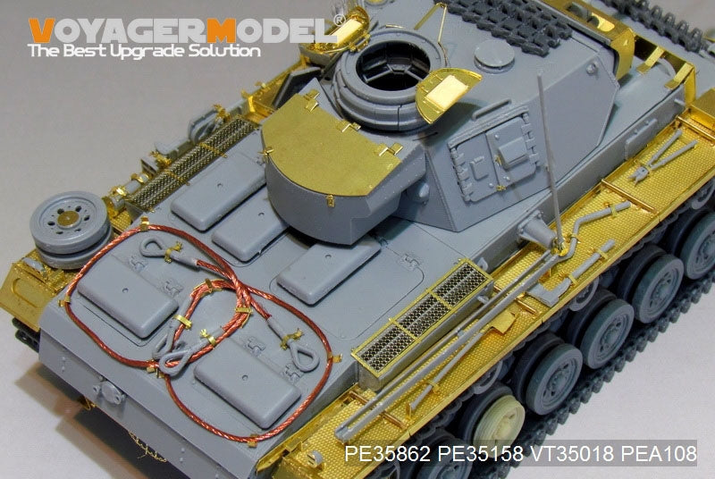 Voyager Model PE35862 WWII German Pz.KPfw.III Ausf.L basic For DRAGON 6387 1/35 – zdjęcie 9