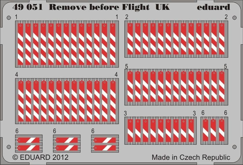 Eduard 49051 Remove before flight UK 1/48