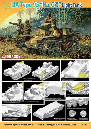 Dragon 7394 IJA Type 95 Ha-G 333, Light Tank 1/72 – immagine 4