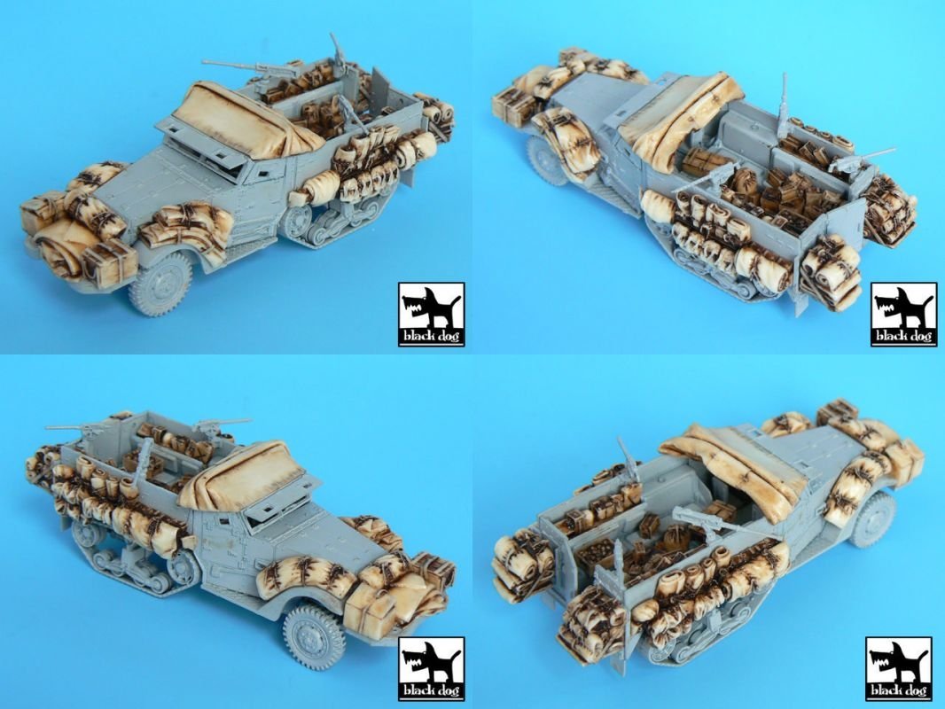 Black Dog T72016 M3 Half Track + amphibian vehicle for Trumpeter 1/72 – immagine 4