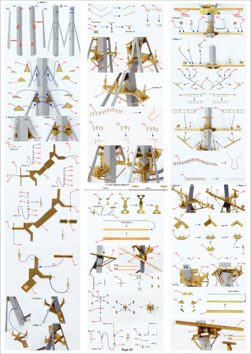 Pontos 35028F1 USS DDG-92 Momsen Flight IIa Detail Up Set 1/350 – zdjęcie 11