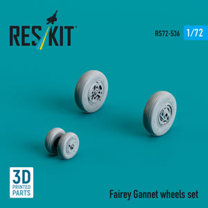 RESKIT RS72-0536 Fairey Gannet wheels set (3D Printed) 1/72 – image 3
