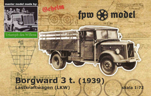 FPW Model TDW012 Triumph des Willens - Borgward 3t (1939) LKW 1/72
