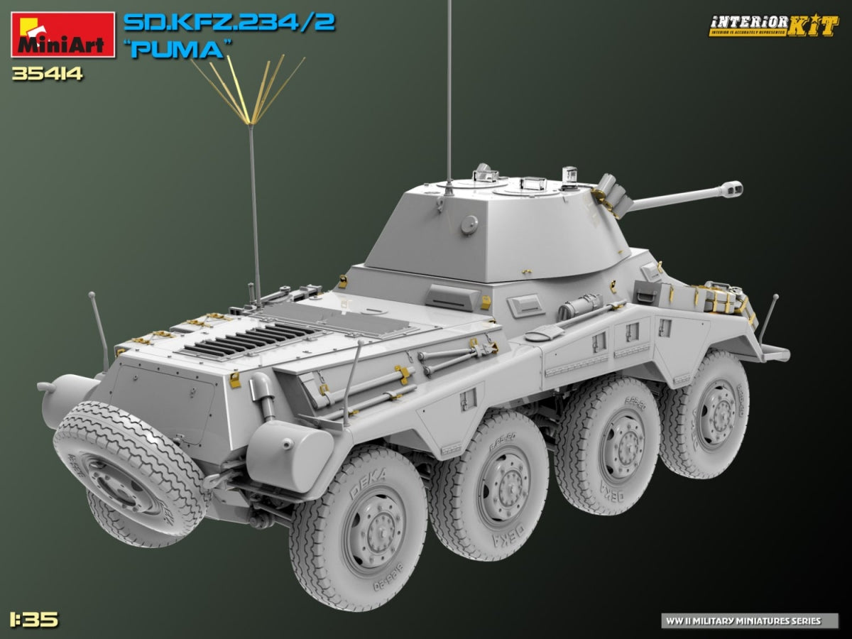 MiniArt 35414 Sd.Kfz. 234/2 PUMA. INTERIOR KIT 1/35 – Bild 11