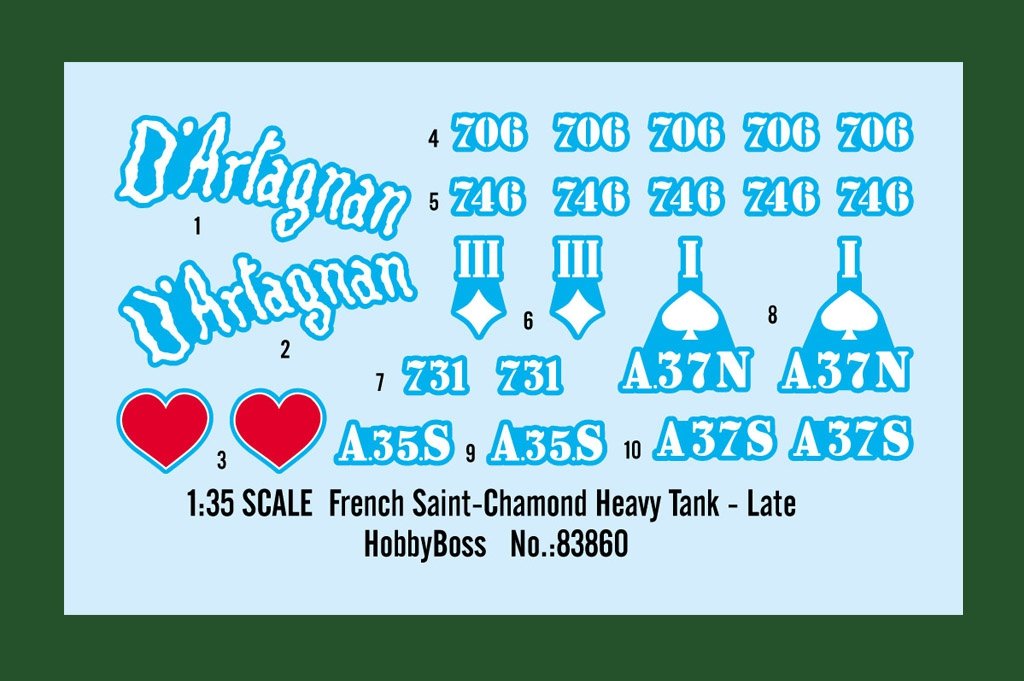 Hobby Boss 83860 French Saint-Chamond Heavy Tank - Late 1/35 – immagine 3