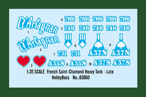 Hobby Boss 83860 French Saint-Chamond Heavy Tank - Late 1/35 – immagine 3