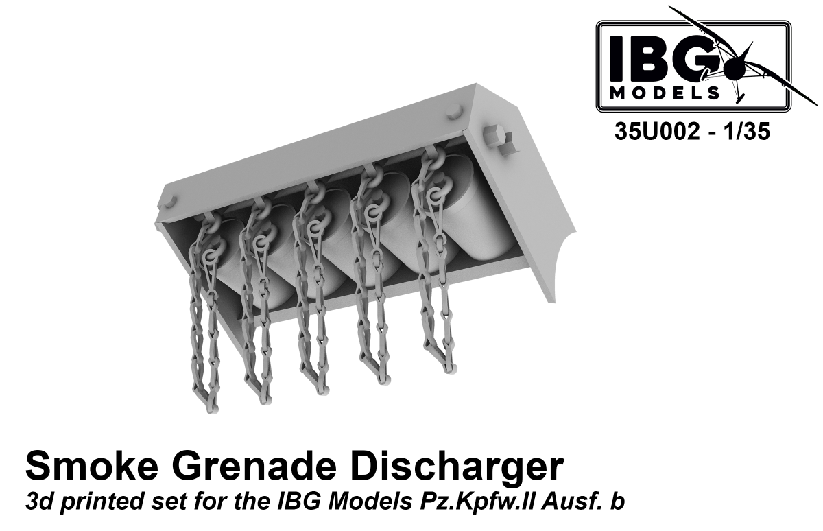 Lanceurs de grenades fumigènes IBG 35U002 pour Pz.Kpfw.II Ausf. b 1/35