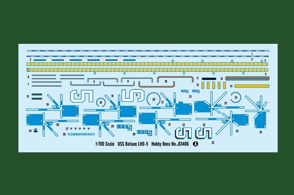 Hobby Boss 83406 USS Bataan LHD-5 1/700 – immagine 5