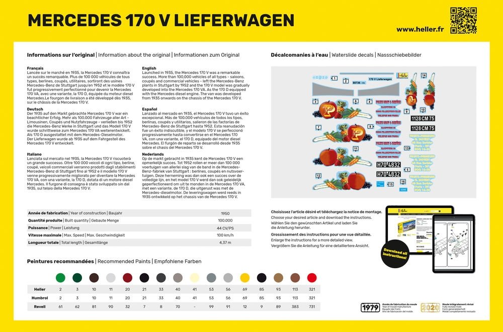 Heller 80736 MB 170 Lieferwagen 1/24 – zdjęcie 4