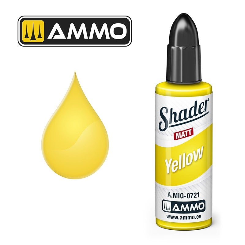 Munitions de Mig Jimenez A.MIG 0721 Yellow Shader Matt