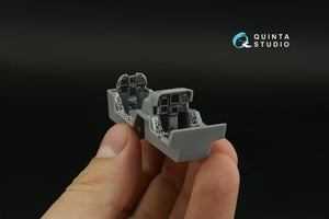 Quinta Studio QDS-48374 F/A-18F early 3D-Printed &amp;amp; coloured Interior on decal paper (Hobby Boss) (small version) 1/48 – Bild 3