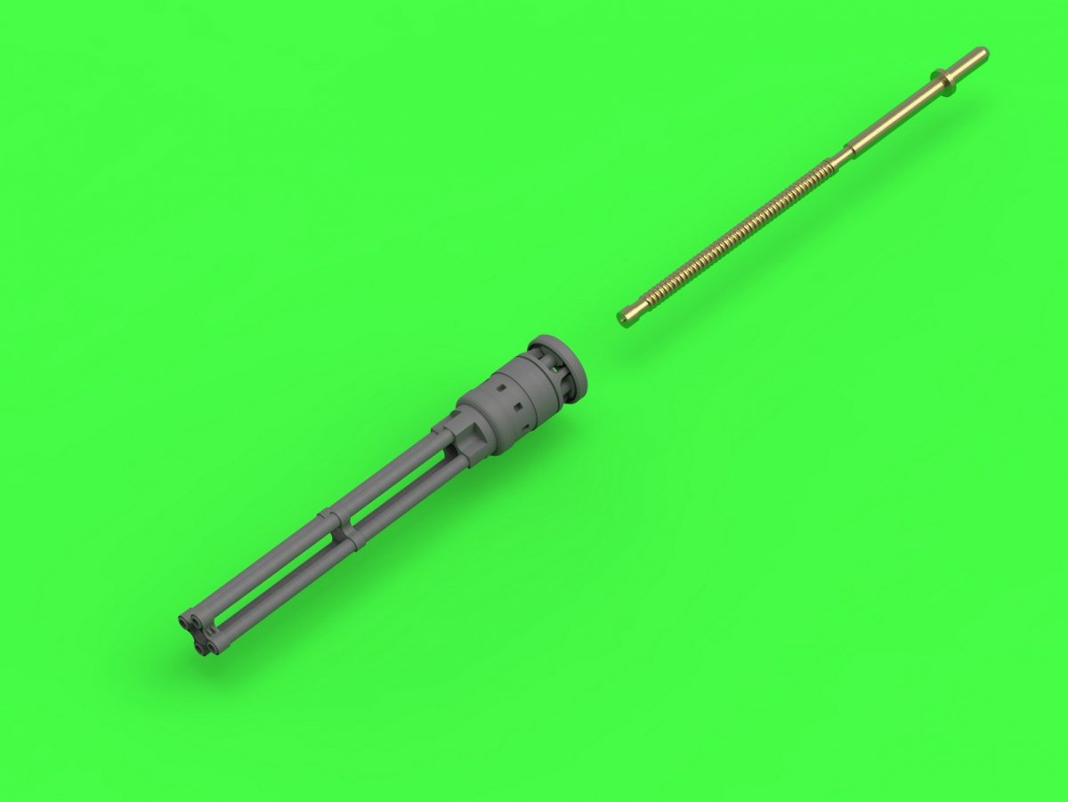 Master AM-72-110 Mi-24 (Hind D/E) - JakB-12.7 machine gun barrel and DUAS probe (metal and resin parts) 1/72 – Bild 5
