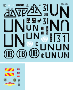 Star Decals 35-C1159 Balkan Peacekeepers # 8. White Warriors 1/35 – Bild 2