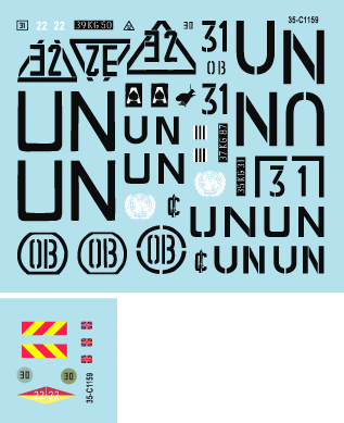 Star Decals 35-C1159 Balkan Peacekeepers # 8. White Warriors 1/35 – Bild 2