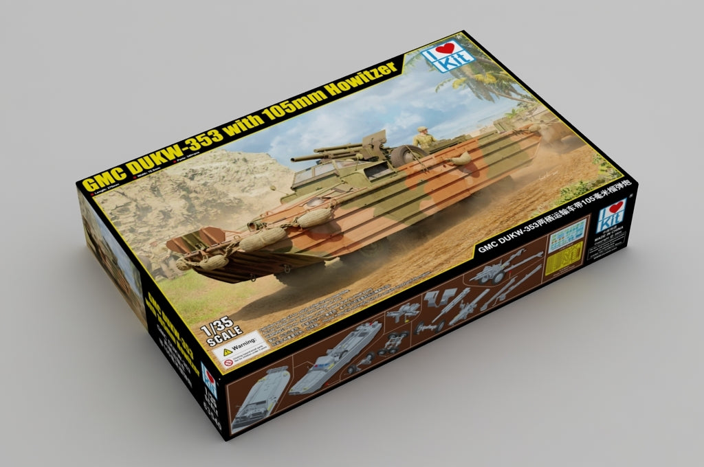 J&amp;#39;adore le kit 63540 GMC DUKW-353 avec obusier de 105 mm au 1/35 – image 2