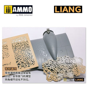 Liang 0007 Salt Weathering Effects Airbrush Stencils (Intensive) – immagine 6