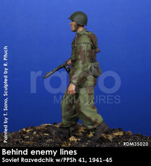RADO Miniatures RDM35020 Soviet Razvedchik w/PPSh 41, (1941-45) 1/35 – Bild 3