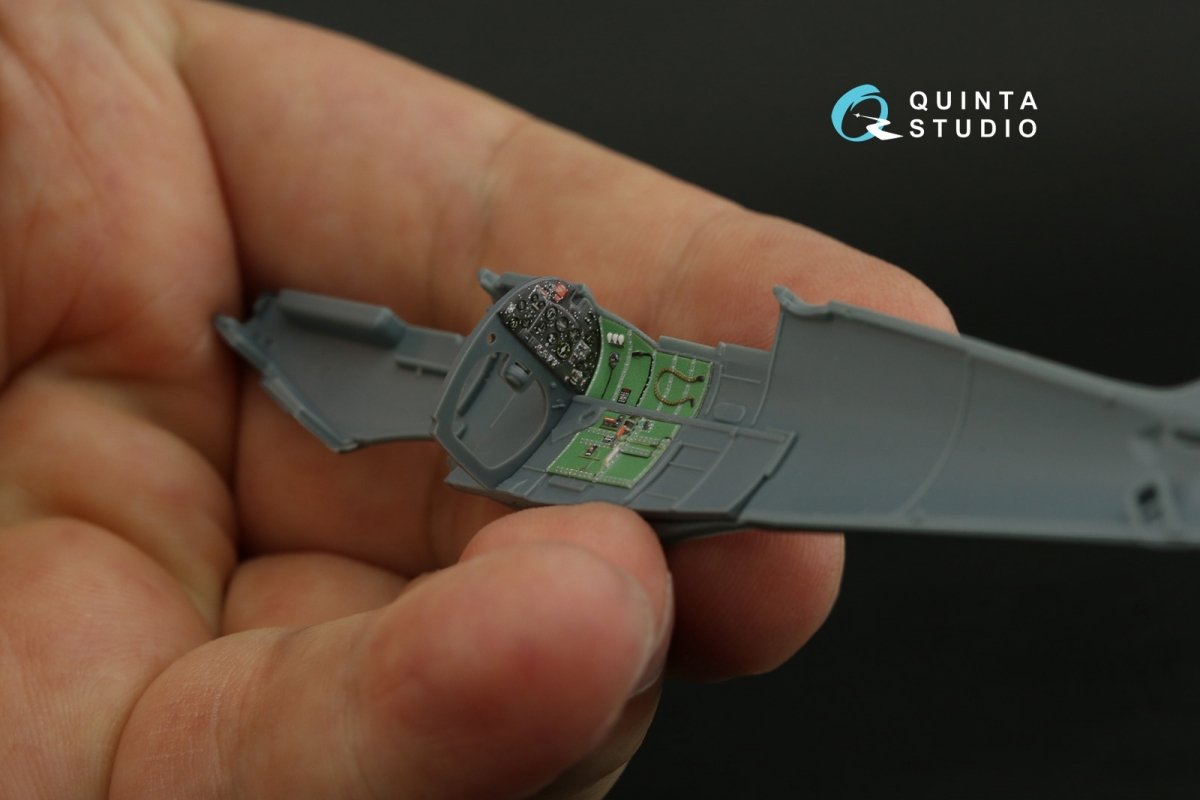 Quinta Studio QD72042 Spitfire Mk.IX 3D-Printed &amp;amp; coloured Interior on decal paper (Eduard) 1/72 – immagine 8