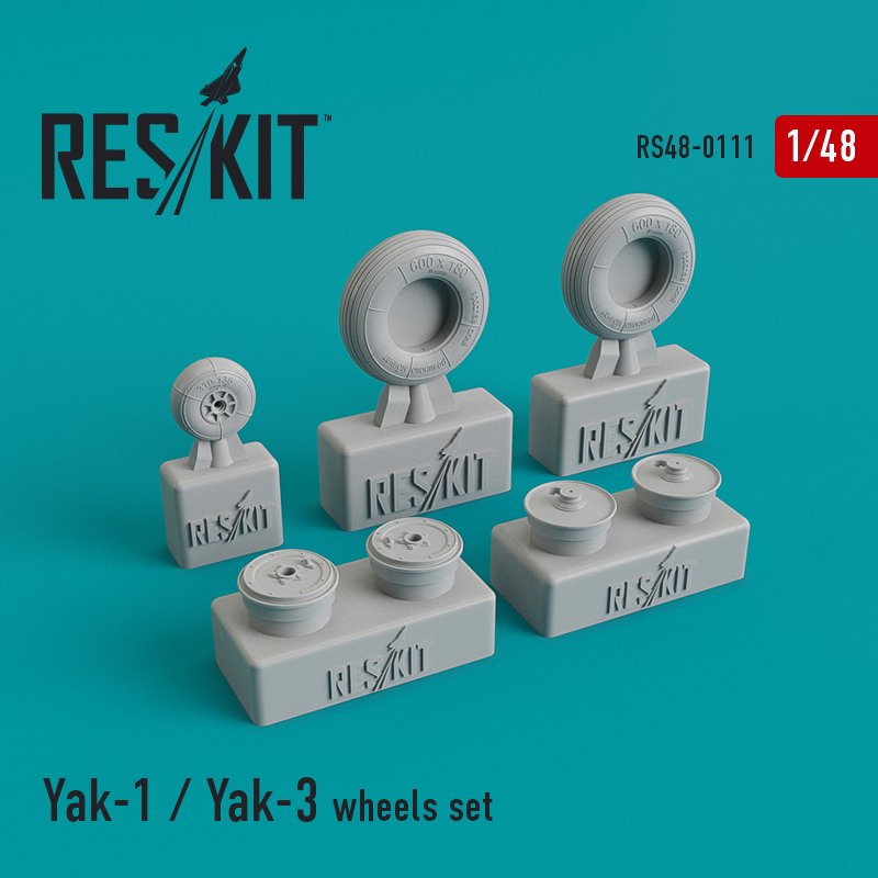 RESKIT RS48-0111 Jeu de roues Yak-1 / Yak-3 1/48