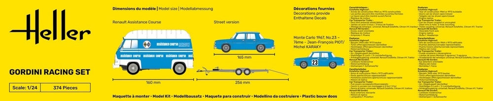 Heller 50328 Gordini Racing Set 1/24 – immagine 5