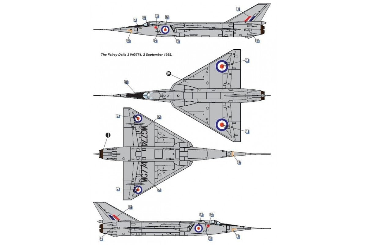 Dora Wings 72009 Fairey Delta 2 British supersonic research aircraft 1/72 – Bild 6