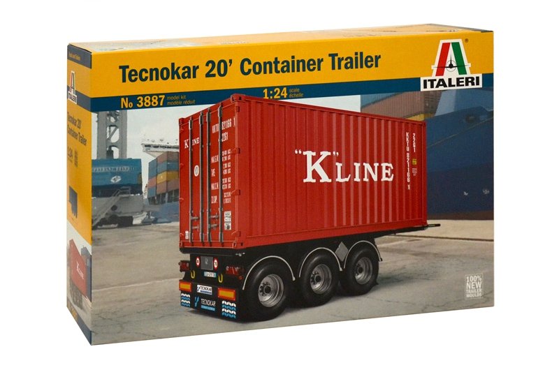 Italeri 3887 TECNOKAR 20 CONTAINER TRAILER 1/24 – Bild 2