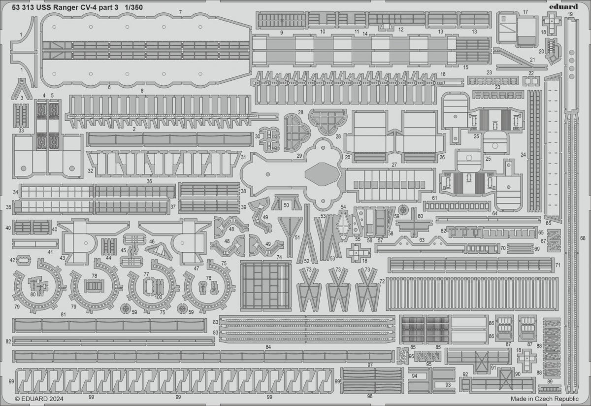 Eduard BIG5374 USS Ranger CV-4 TRUMPETER 1/350 – Bild 4