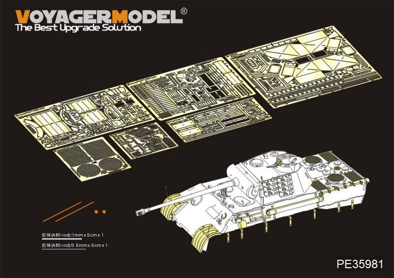 Maquette Voyager PE35981 Char Panther A allemand de la Seconde Guerre mondiale (modèle de base) pour TAKOM au 1/35