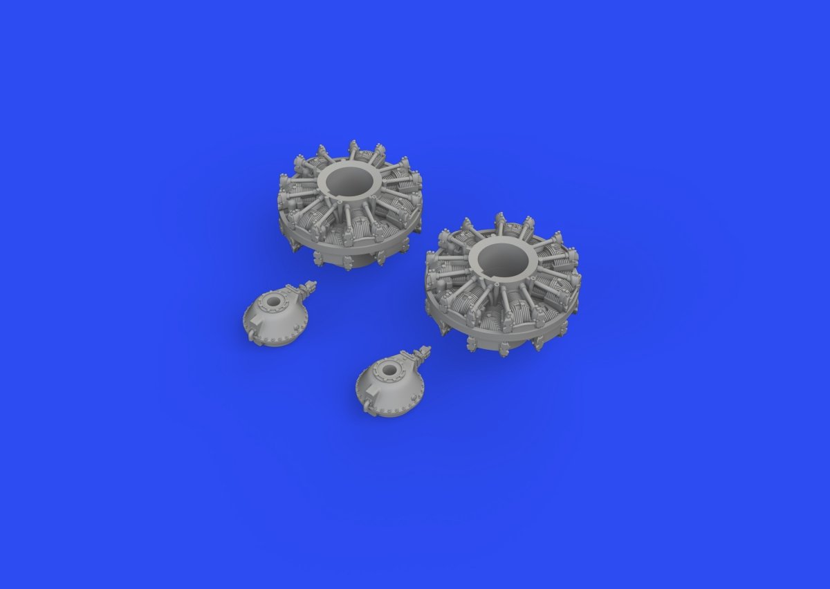 Eduard 672275 B-25J engines EDUARD/HASEGAWA 1/72 – imagen 4