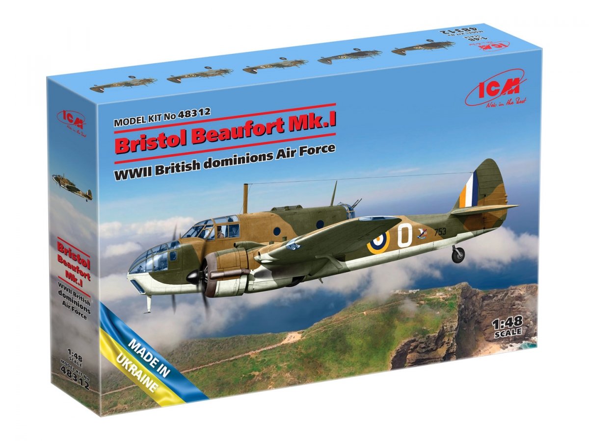 ICM 48312 Bristol Beaufort Mk.I WWII British dominions Air Force 1/48 – Bild 2