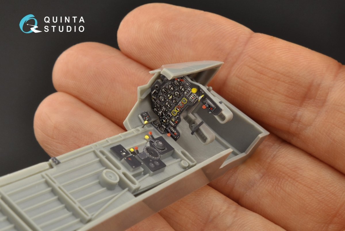 Quinta Studio QD48098 Ju 87B-2/R-2 3D-Printed &amp;amp; coloured Interior on decal paper (Hasegawa) 1/48 – immagine 5