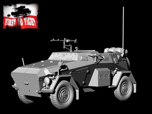First To Fight PL101 Niemiecki Samochód Opancerzony Sd.Kfz. 247 Ausf. B Z MG34 1/72 – immagine 5