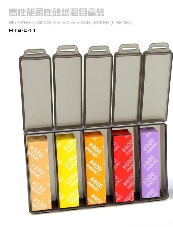 Meng Model MTS-041 High Performance Flexible Sandpaper ( FineSet ) ( zestaw do szlifowania ) – immagine 6