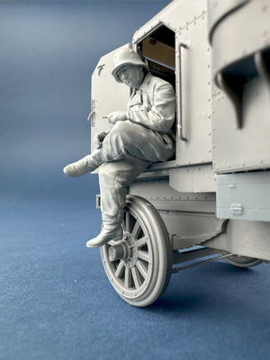 Copper State Models F35-052 German Armoured Car Crewman in a field grey coverall 1/35 – zdjęcie 3
