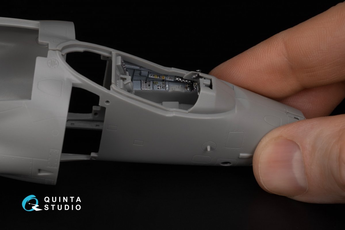 Intérieur imprimé en 3D et coloré sur papier décalcomanie Quinta Studio QD48344 Sea Harrier FA.2 (Kinetic) 1/48 – image 10