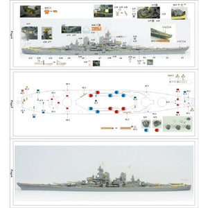 Vee Hobby E57002 USS New Jersey BB-62 1945 - Deluxe Edition 1/700 – zdjęcie 5