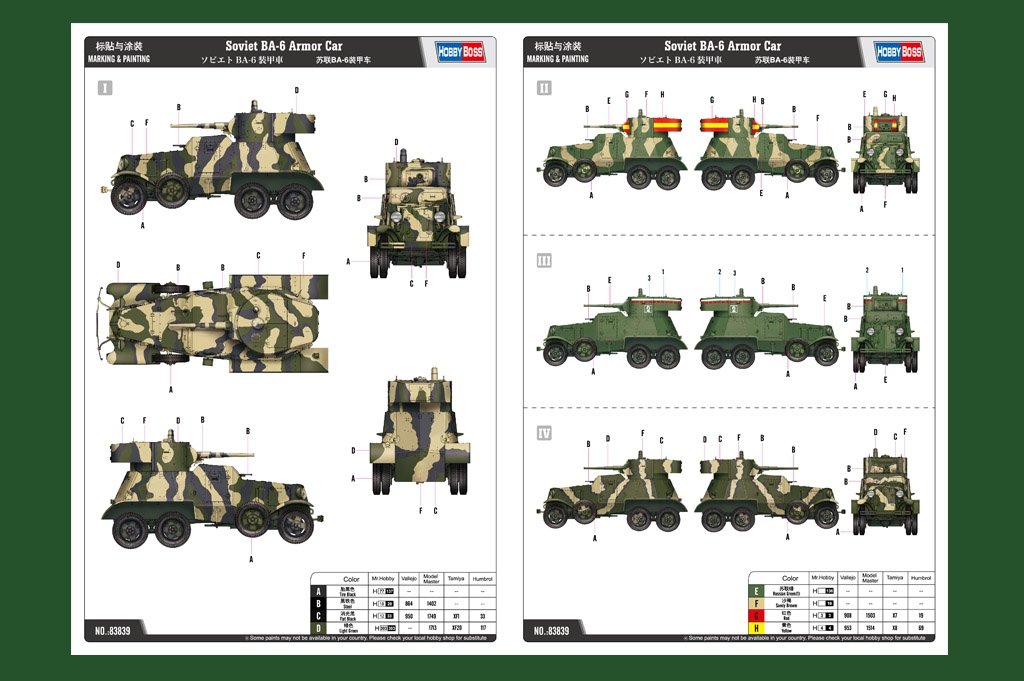 Hobby Boss 83839 Soviet BA-6 Armor Car – image 3
