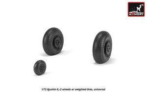 Armory Models AW72056 Iljushin IL-2 Bark late type wheels w/ weighted tires 1/72 – zdjęcie 4